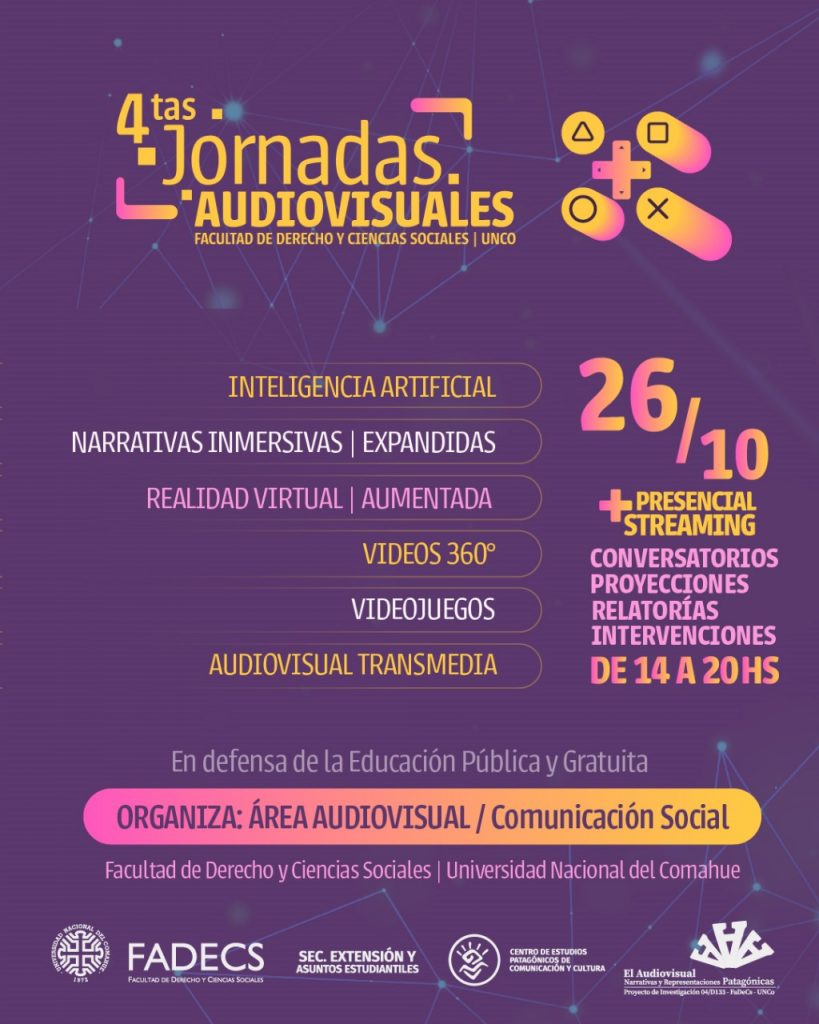 IV Jornadas Audiovisuales
LA COMUNICACIÓN AUDIOVISUAL: NUEVASTECNOLOGÍAS - NUEVAS NARRATIVAS