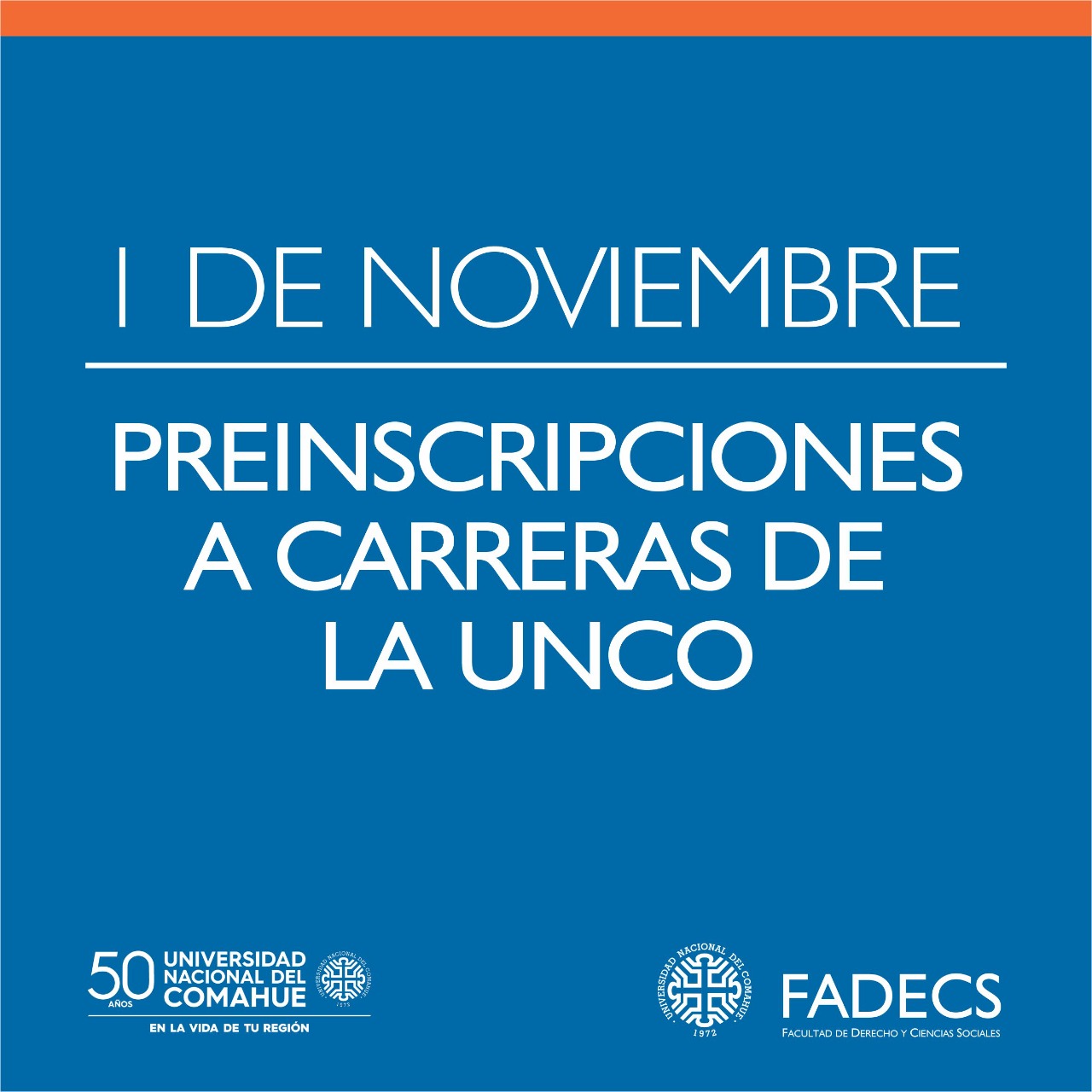 EL 1 DE NOVIEMBRE COMIENZA LA PREINSCRIPCIÓN A CARRERAS DE LA UNCO