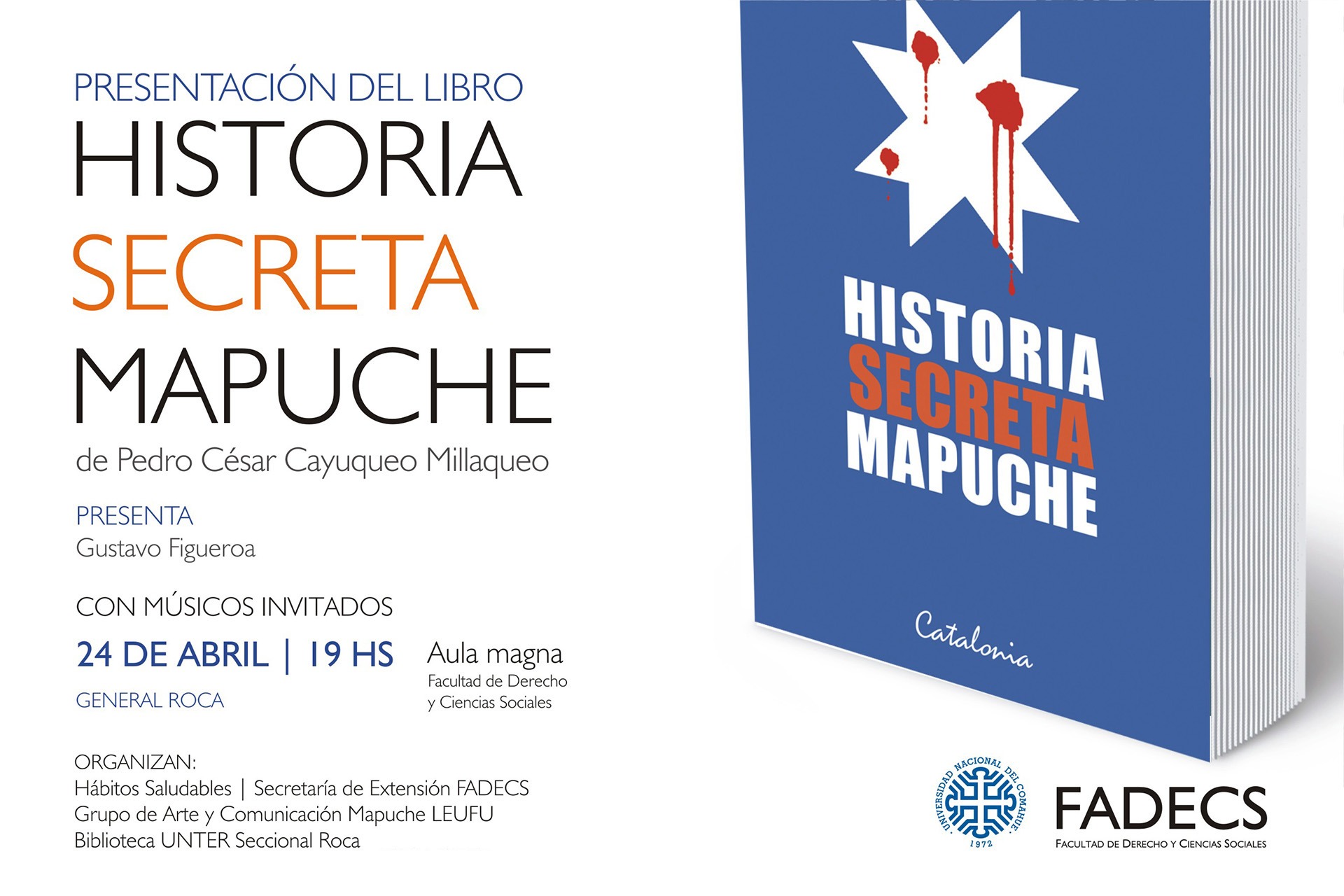 PRESENTACIÓN DEL LIBRO «HISTORIA SECRETA MAPUCHE»