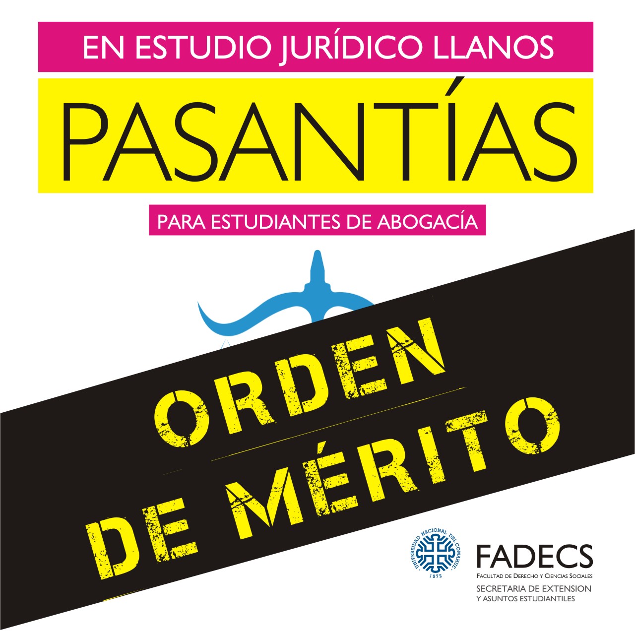 ORDEN DE MÉRITO PASANTIAS EN ESTUDIO JURÍDICO LLANOS