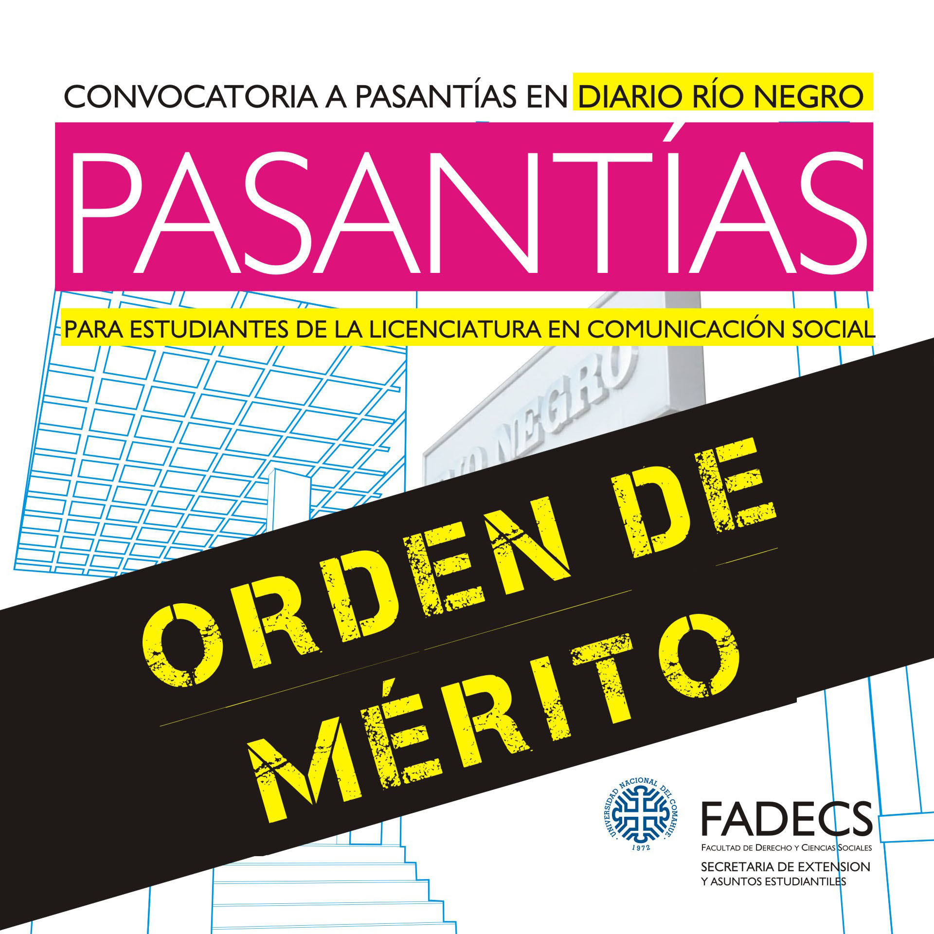 ORDEN DE MÉRITO PASANTÍAS EN DIARIO RÍO NEGRO