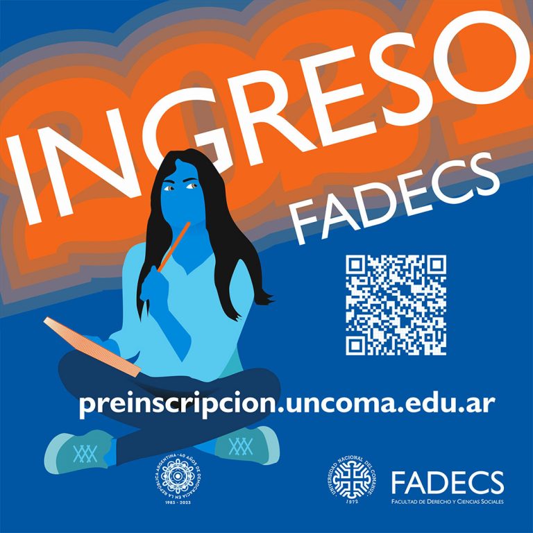 1º PERÍODO DE INSCRIPCIONES DE INGRESO 2024 Fechas de Preinscripción La preinscripción 2024 a las carreras de FADECS, se encuentra habilitada a partir del 1 de noviembre de 2023 al 15 de marzo de 2024. Importante: El formulario de pre inscripción se completa de manera digital. El enlace para completar la preinscripción es: http://preguarani.uncoma.edu.ar/preinscripcion/prefade Para la carrera de Servicio Social Módulo Neuquén es: http://preguarani.uncoma.edu.ar/preinscripcion/pressocnqn Fechas de Inscripción El primer periodo de inscripción para el año 2.024, para todas las carreras de FADEC, será desde 01/12/2023 hasta el 20/12/2023. Importante: La inscripción se realiza en forma presencial en ventanilla de atención al público de la Dirección de Alumnos. Traer originales de la documentación para autenticar fotocopias. Horario de atención en General Roca: de lunes a viernes de 9 a 11.30 hs.y de 14.30 hs. a 19.30 hs. Horario de atención en Neuquén (carrera de Servicio Social): de lunes a viernes de 8.30 a 16 hs. Documentación requerida para la inscripción: Formulario de Preinscripción (Impreso) 2 (dos) fotocopias del DNI, ambos lados de la tarjeta 2 (dos) fotocopias del Título Secundario, o Certificado de Finalización de Estudios Secundarios, original y fotocopia 2 (dos) fotos tipo carnet El mail de contacto para consultas de ingreso es: inscripciones.legajos@fade.uncoma.edu.ar En Servicio Social módulo Neuquén es: isabel.alvarez@fade.uncoma.edu.ar Toda nueva información se irá actualizando también en nuestras redes sociales: https://www.facebook.com/fadecs.unco https://www.instagram.com/fadecs/ La preinscripción por Internet es OBLIGATORIA. NO se recibirán inscripciones a aquellos alumnos que no tengan el DNI actualizado (14 años). La fotocopia del DNI deberá tener el domicilio actualizado. Los alumnos EXTRANJEROS (con título secundario extranjero) deberán realizar su trámite de inscripción en la Dirección de Inscripciones y Legajos (Buenos Aires 1400, Neuquén). Los REQUISITOS PARA EL PASE desde otra universidad son: Solicitud de baja (si se trata de la misma carrera) Certificación que no posee sanciones disciplinarias Escala Numérico-Conceptual de calificaciones Rendimiento Académico Plan de Estudio Programas de materias aprobadas Toda la documentación debe estar legalizada por Rector, Secretario Académico de la Universidad, y/o persona autorizada de la universidad de la cual proviene el interesado. Legajo Número de código de barra, correspondiente al formulario de preinscripción que el alumno deberá completar por Internet 2 (dos) fotocopias autenticadas del DNI, (ambas caras de la tarjeta actualizada) 2 (dos) fotocopias autenticadas el Título Secundario o constancia de Finalización de Estudios, presentando el original en pdf. 2 (dos) fotografías de 3 x 3 cm, tipo carné.