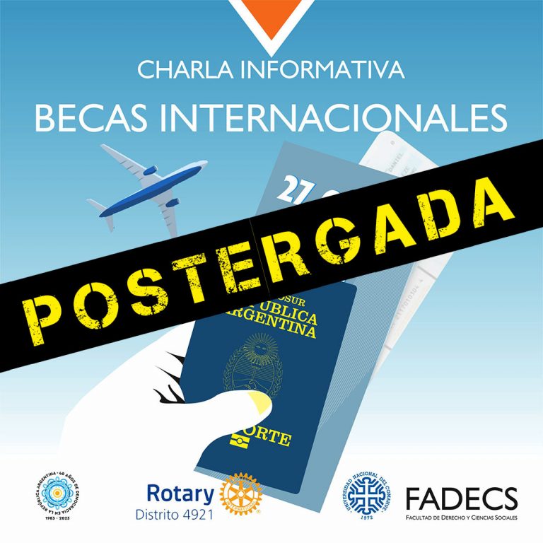 POSTERGADA!!!! CHARLA INFORMATIVA SOBRE BECAS INTERNACIONALES