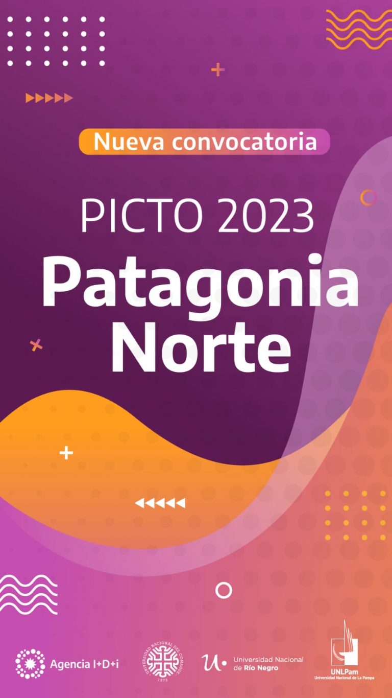 NUEVA CONVOCATORIA DE PROYECTOS PICTO PATAGONIA NORTE 2023 La Secretaría de Ciencia y Técnica y Relaciones Internacionales de la FADECS invita a la Nueva Convocatoria de PICTO Patagonia Norte 2023, promovida por la Agencia Nacional de Promoción de la Investigación, el Desarrollo Tecnológico y la Innovación del Ministerio de Ciencia, Tecnología e Innovación. El enlace de la Convocatoria es https://www.argentina.gob.ar/servicio/picto-2023-patagonia-norte