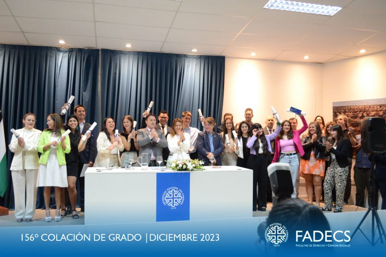 SE REALIZÓ EL 156º ACTO ACADÉMICO DE COLACIÓN DE GRADO EN LA FADECS-UNCO