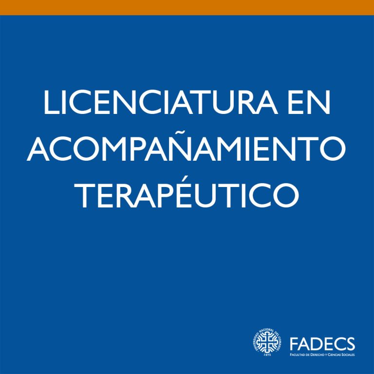 LICENCIATURA EN ACOMPAÑAMIENTO TERAPÉUTICO