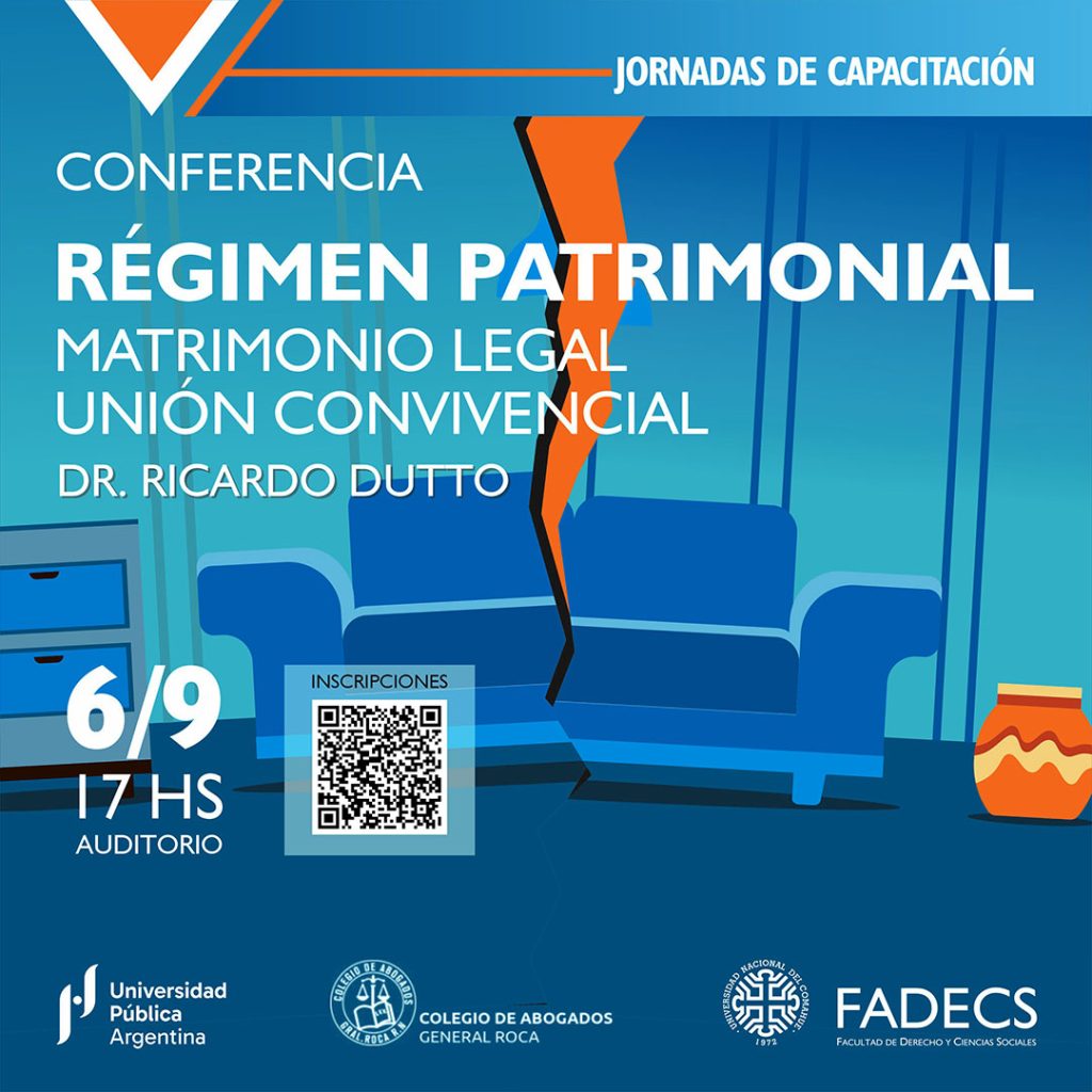 JORNADAS DE CAPACITACIÓN - CONFERENCIA RÉGIMEN PATRIMONIAL 