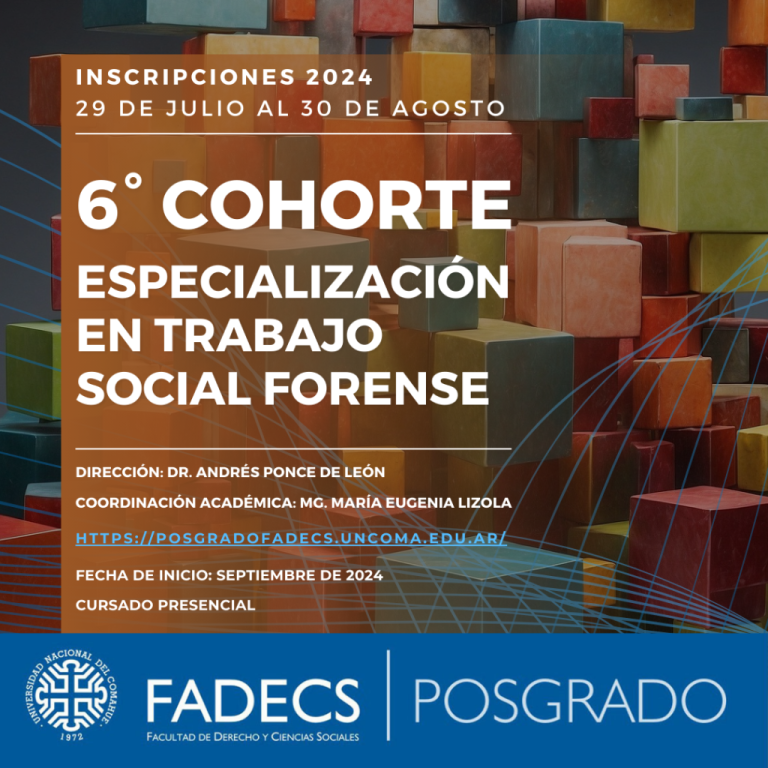 ESPECIALIZACIÓN EN TRABAJO SOCIAL FORENSE