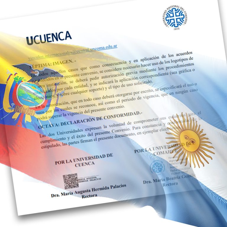 LA UNCO FIRMA CONVENIO CON UNIVERSIDAD DE ECUADOR