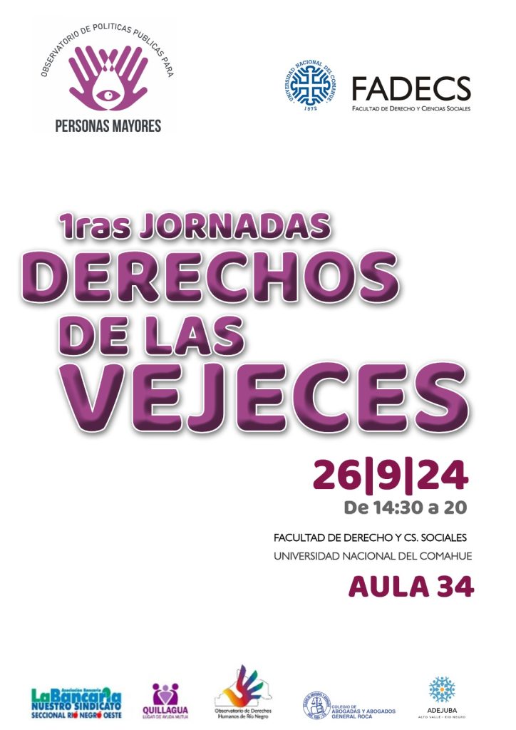 PRIMERAS JORNADAS DE DERECHOS DE LAS VEJECES