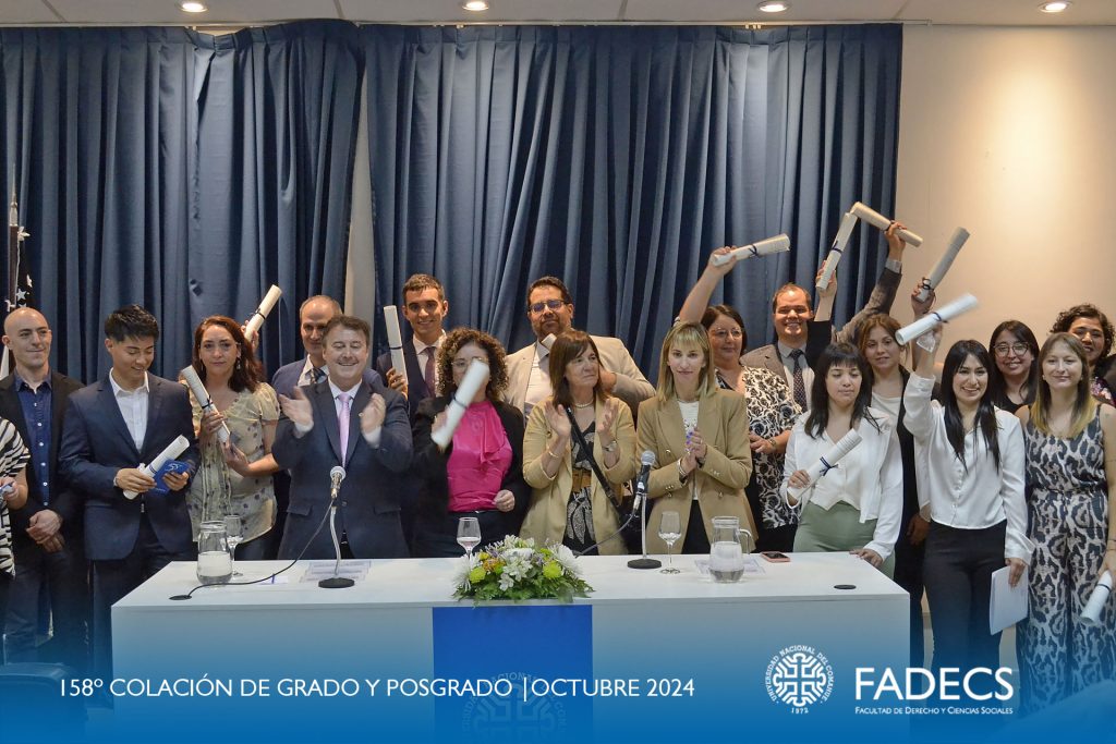 COLACIÓN DE GRADO Y DE POSGRADO EN LA FADECS-UNCO, CON FUERTE DEFENSA DE LA EDUCACIÓN PÚBLICA