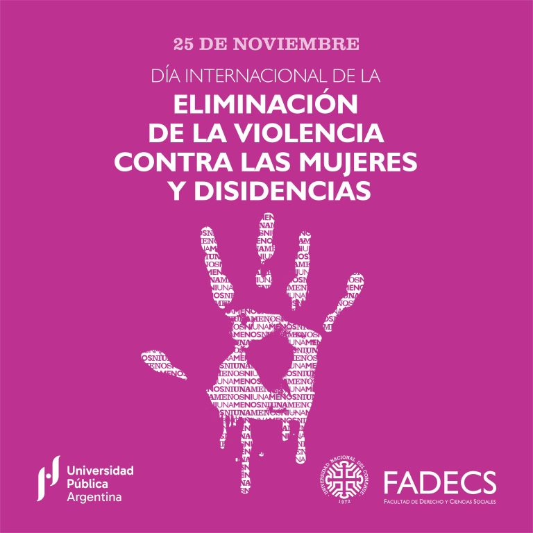 25 DE NOVIEMBRE | DÍA DE LA ELIMINACIÓN DE LA VIOLENCIA CONTRA LA MUJER