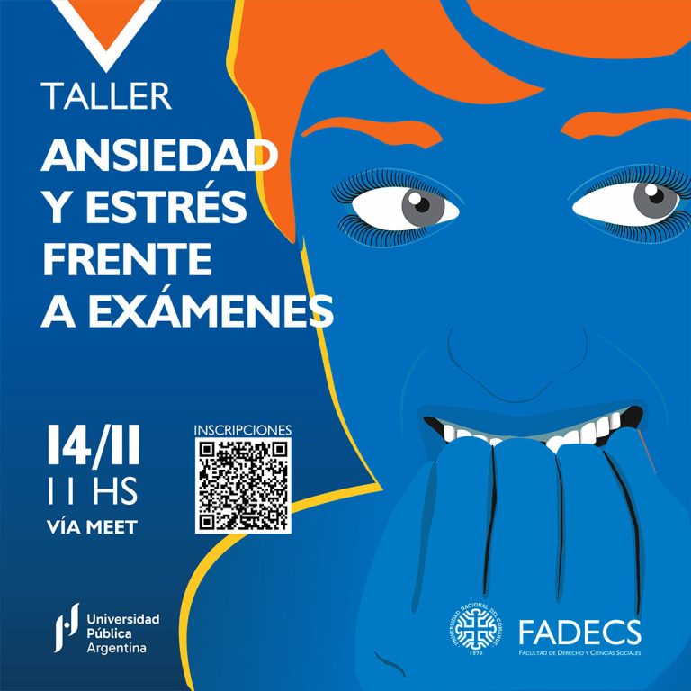 ¡Atención estudiantes! TALLER DE ANSIEDAD Y ESTRÉS FRENTE A EXÁMENES