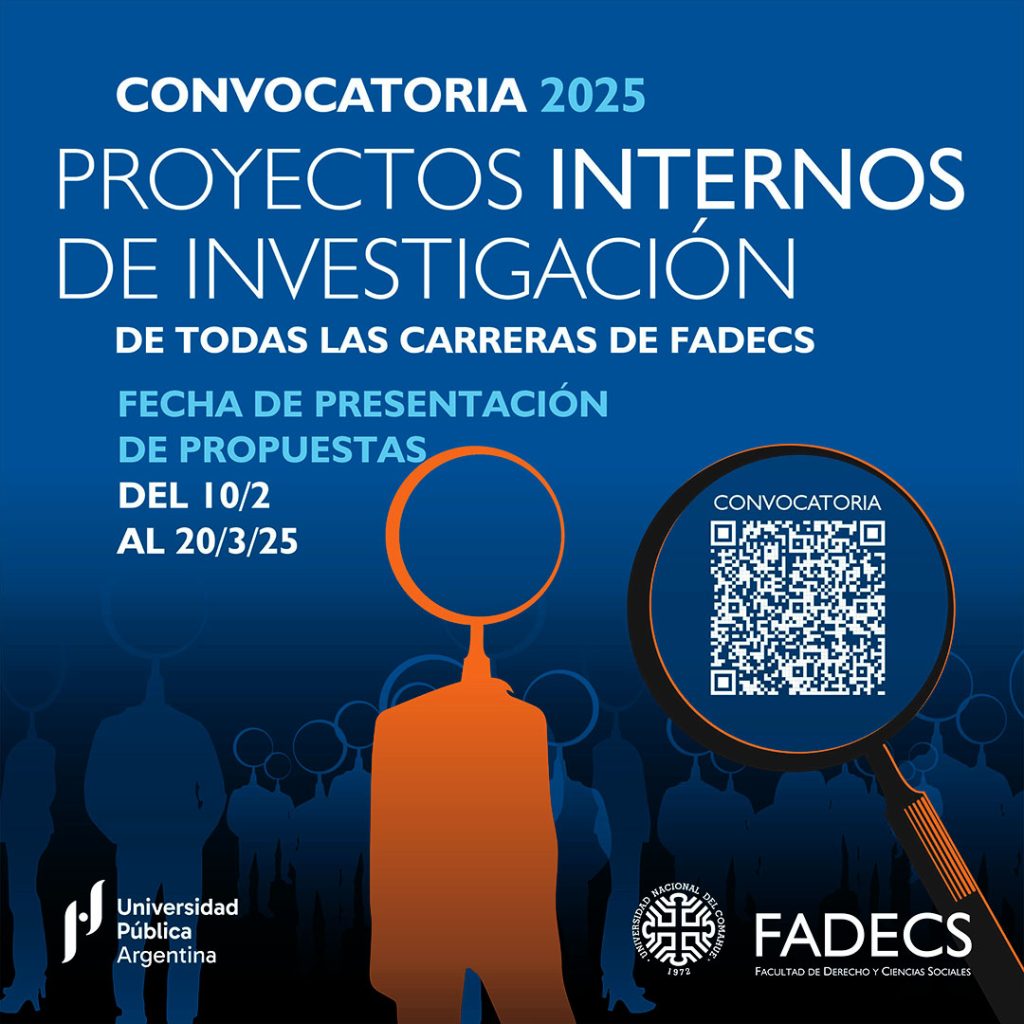 Convocatoria2025 para Proyectos Internos de investigación de todas Carreras de FADECS