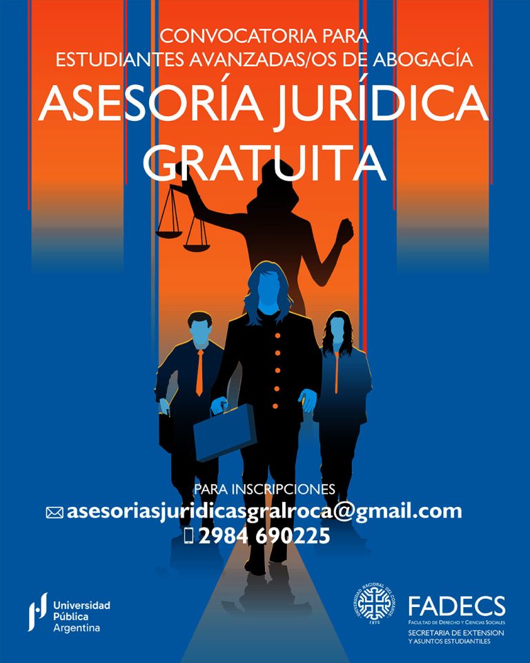 SUMATE AL EQUIPO DE ASESORÍAS JURÍDICAS GRATUITAS EN FADECS