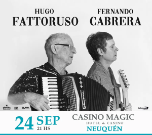 Música sincera: Hugo Fattoruso y Fernando Cabrera emocionaron al público neuquino