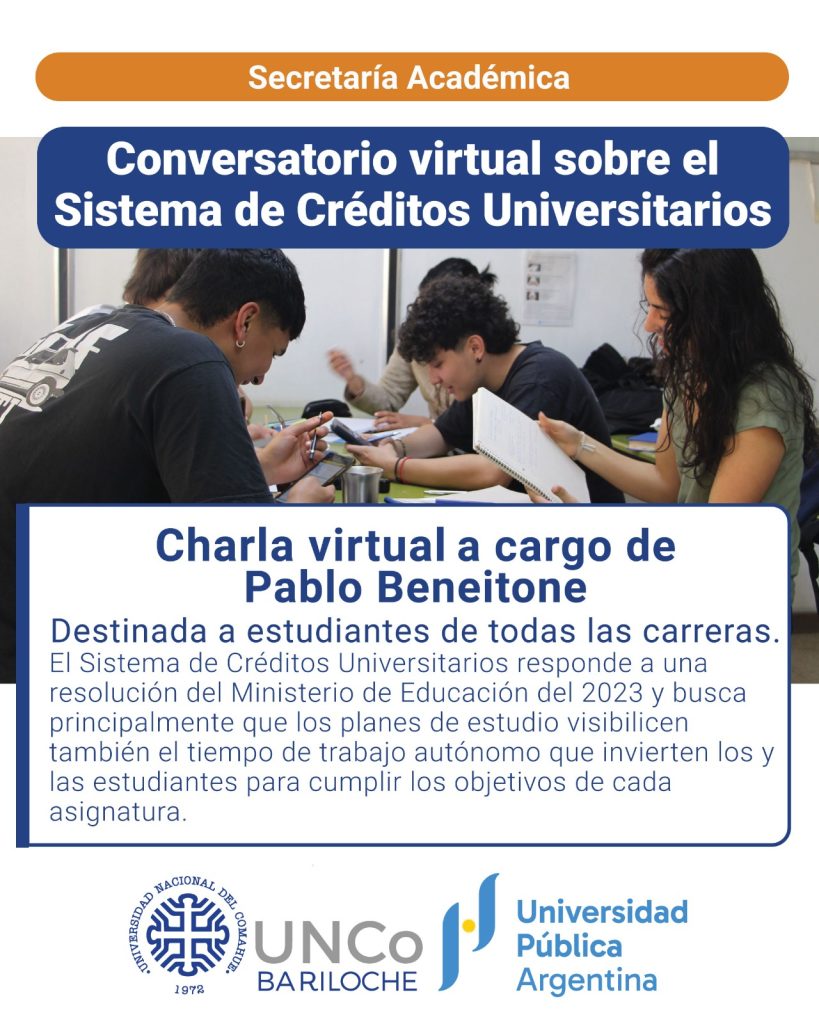 CONVERSATORIO VIRTUAL SOBRE EL SISTEMA DE CRÉDITOS UNIVERSITARIOS