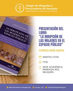 PRESENTAN LIBRO: LA IRRUPCIÓN DE LAS MUJERES EN EL ESPACIO PÚBLICO