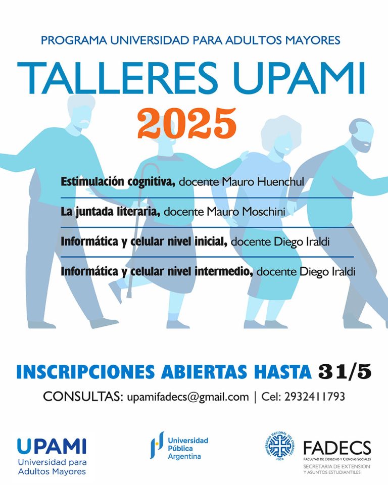 INSCRIPCIÓN A TALLERES UPAMI 2025