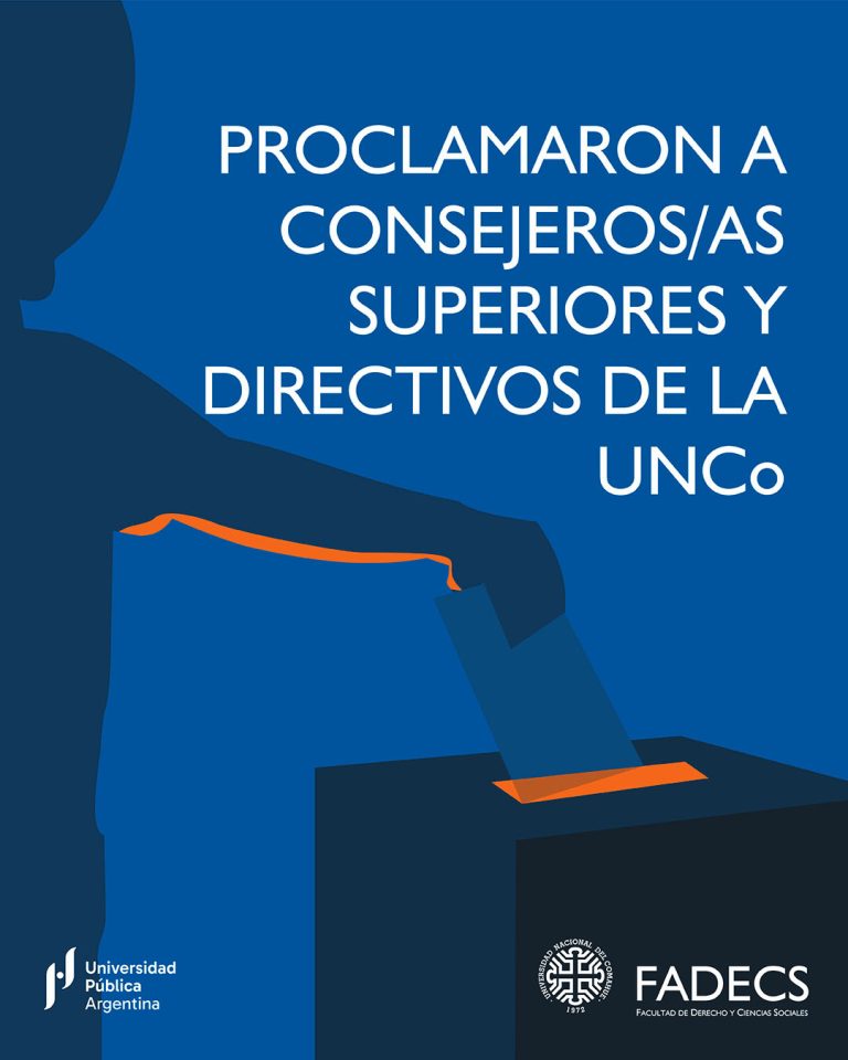 PROCLAMARON A CONSEJEROS/AS SUPERIORES Y DIRECTIVOS DE LA UNCO