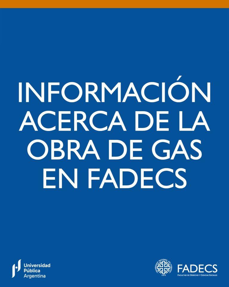 DESARROLLO DE LAS ACTIVIDADES Y AVANCE DE LAS OBRAS DE GAS EN LA FADECS