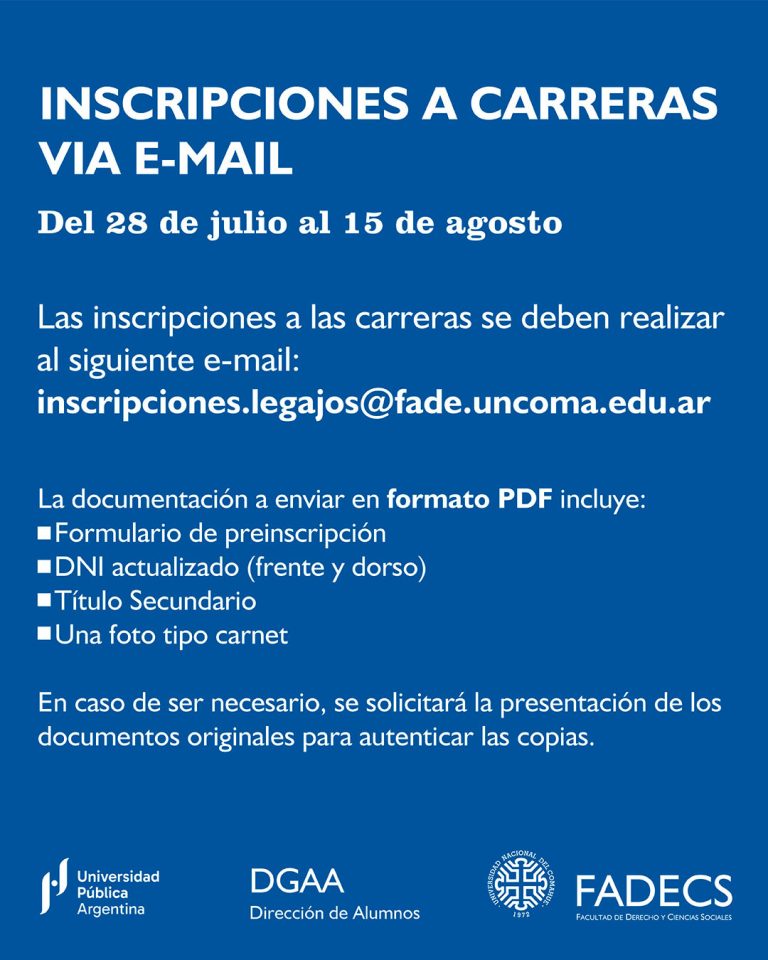 INSCRIPCIÓN A CARRERAS