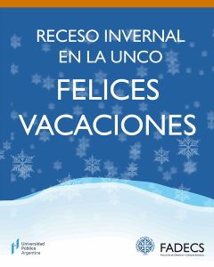 RECESO INVERNAL EN LA UNCO