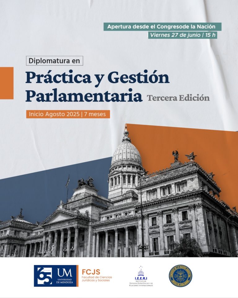 DIPLOMATURA EN PRÁCTICA Y GESTIÓN PARLAMENTARIA III (inscripciones abiertas 2025)