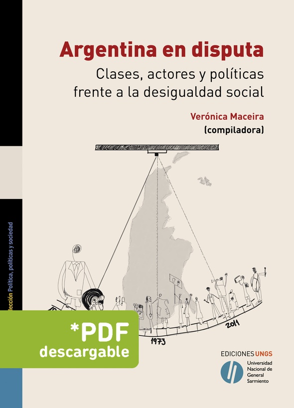 ¡Ya se puede descargar el libro digital! ARGENTINA EN DISPUTA: CLASES, ACTORES Y POLÍTICAS FRENTE A LA DESIGUALDAD SOCIAL, coordinado por Verónica Maceira. de editorial Los Polvorines, Universidad Nacional de General Sarmiento, 2025. Este libro plantea un acercamiento a disputas centrales por una mayor igualdad social y distributiva en la Argentina postpandemia (reforma tributaria, reforma laboral y políticas sociales de transferencias ingresos), desde la perspectiva del análisis de clase. Se interroga acerca de los condicionamientos estructurales de estas disputas, la intervención estatal y los posicionamientos de los actores sociales en pugna (cámaras empresariales, sindicatos, organizaciones sociales). En un contexto de ascenso de las derechas radicales a nivel nacional y global, profundiza en las percepciones sobre la desigualdad y la justicia social y en los apoyos culturales y políticos a estas disputas, entre las distintas clases y estratos sociales, generaciones y géneros. Se trata de una obra colectiva producida en el marco de un proyecto federal de diseño articulado, multimétodo, con producción de fuentes propias, llevado adelante por el Programa de Investigación Regional Comparada de la Estructura Social Argentina. Este programa reúne a un conjunto muy amplio de reconocidos investigadores e investigadoras de doce universidades nacionales e institutos asociados, con apoyo de la Agencia I+D+i. DESCARGA GRATUITA: Argentina en disputa - UNGS https://www.ungs.edu.ar/libro/argentina-en-disputa#header