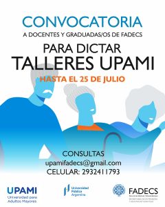 CONVOCATORIA A PRESENTAR TALLERES UPAMI 2025