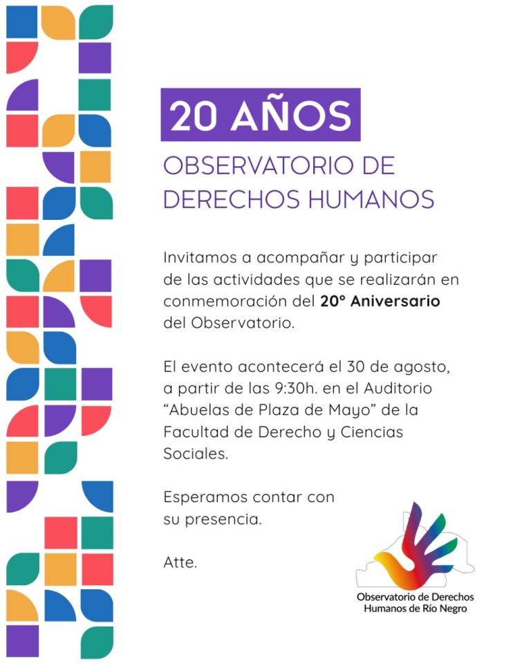 UNA LUCHA DE 20 AÑOS DEL OBSERVATORIO DE DERECHOS HUMANOS DE LA FADECS