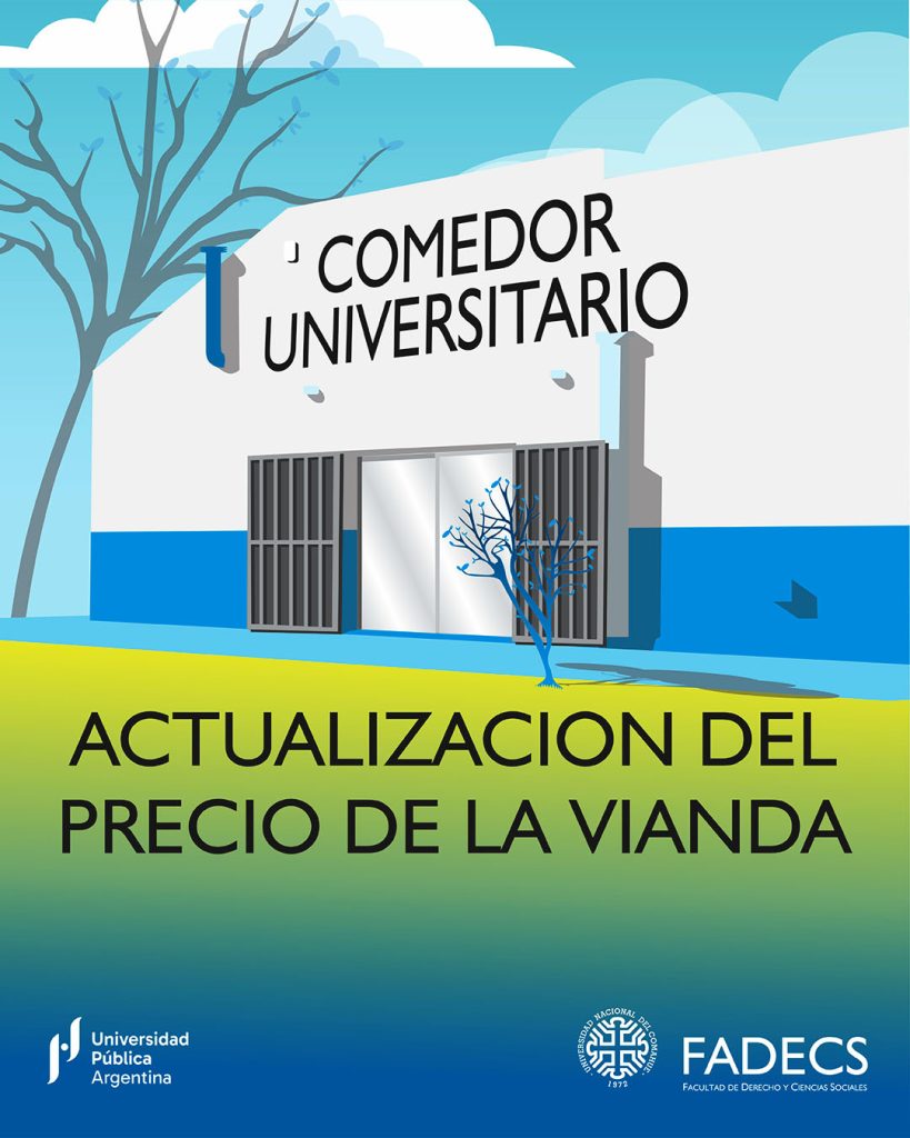 ACTUALIZAN EL VALOR DE LAS VIANDAS DEL COMEDOR DE FADECS-FADEL
