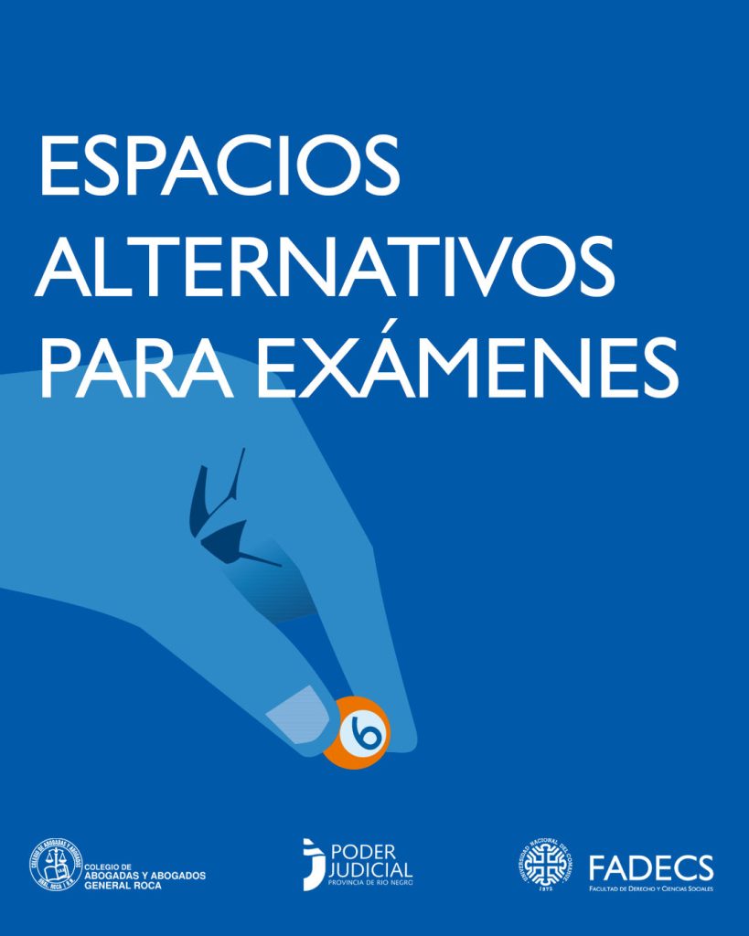 ESPACIOS ALTERNATIVOS PARA EXÁMENES: COLABORACIÓN DEL COLEGIO DE ABOGADAS Y ABOGADOS Y EL PODER JUDICIAL DE ROCA