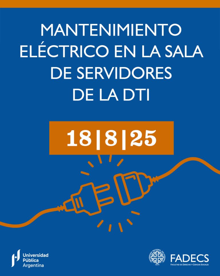 MANTENIMIENTO ELÉCTRICO EN LA SALA DE SERVIDORES DE LA DTI