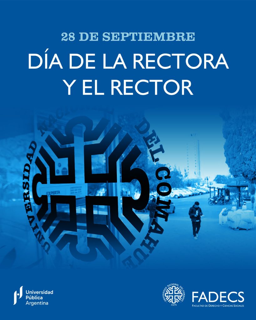 28 DE SEPTIEMBRE DÍA DEL/LA RECTOR/A