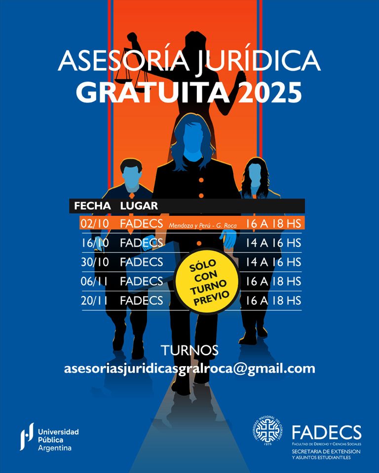 PRÓXIMAS ASESORÍAS JURÍDICAS GRATUITAS DE LA FADECS