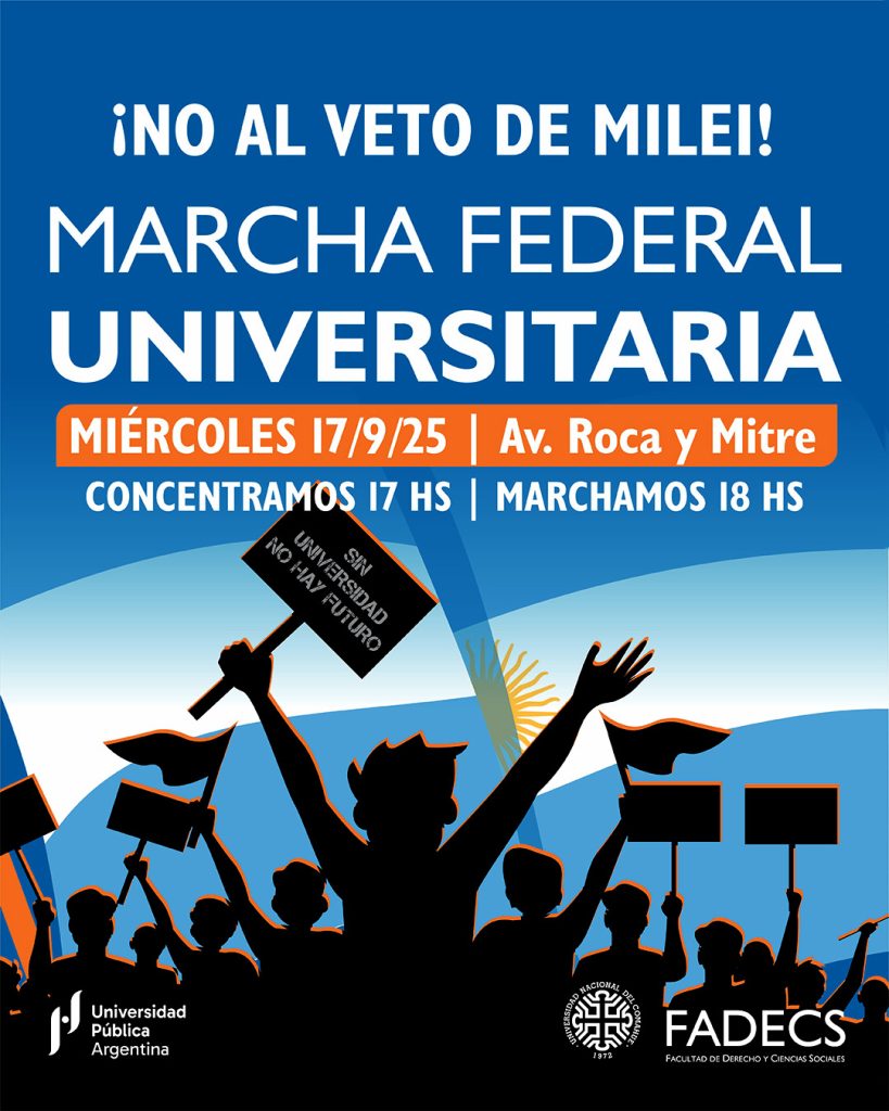 LA FADECS MARCHA ESTE MIÉRCOLES 17 DE SEPTIEMBRE