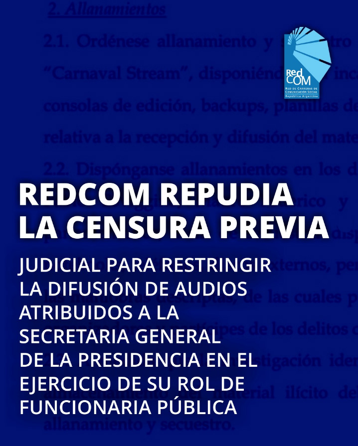 REPUDIAMOS LA CENSURA PREVIA