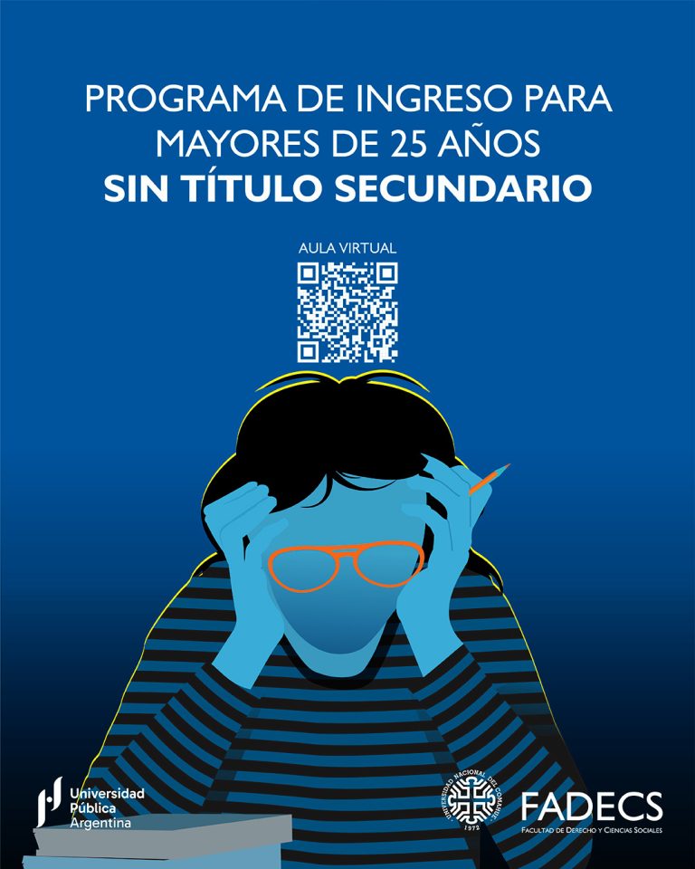 PROGRAMA DE INGRESO PARA MAYORES DE 25 AÑOS SIN TÍTULO SECUNDARIO