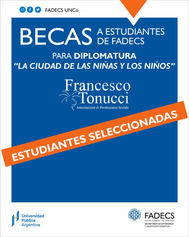 BECADAS PARA LA DIPLOMATURA “LA CIUDAD DE LAS NIÑAS Y LOS NIÑOS”