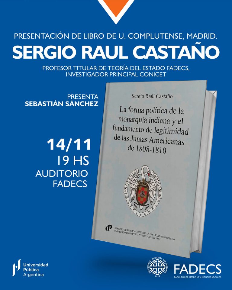 PRESENTACIÓN DEL LIBRO: FORMA POLÍTICA DE LA MONARQUÍA INDIANA