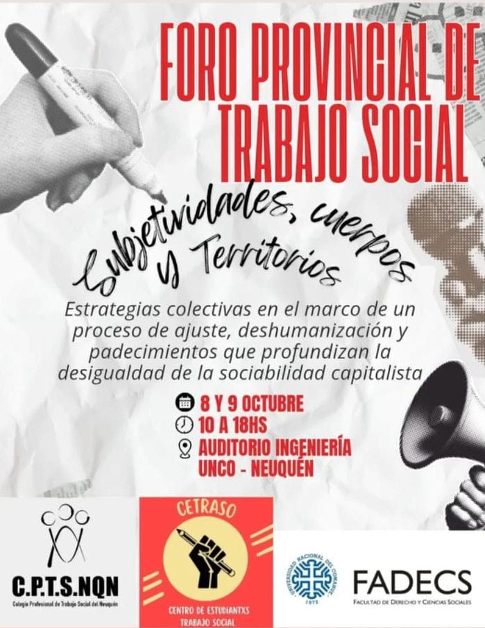 FORO PROVINCIAL DE TRABAJO SOCIAL EN NEUQUÉN