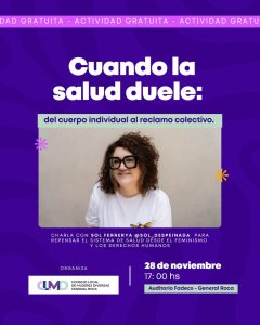 CHARLA | “CUANDO LA SALUD DUELE: DEL CUERPO INDIVIDUAL AL RECLAMO COLECTIVO”
