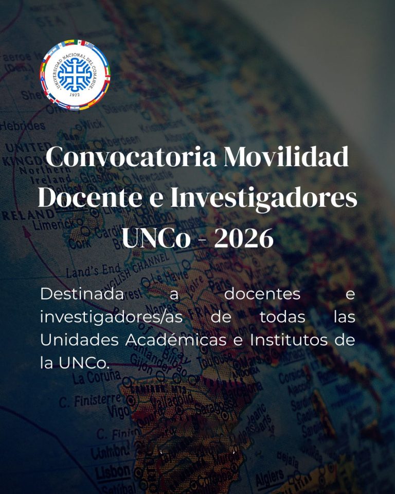 LANZAMIENTO CONVOCATORIA 2026 – PROGRAMA DE MOVILIDAD DOCENTE E INVESTIGADORES UNCO