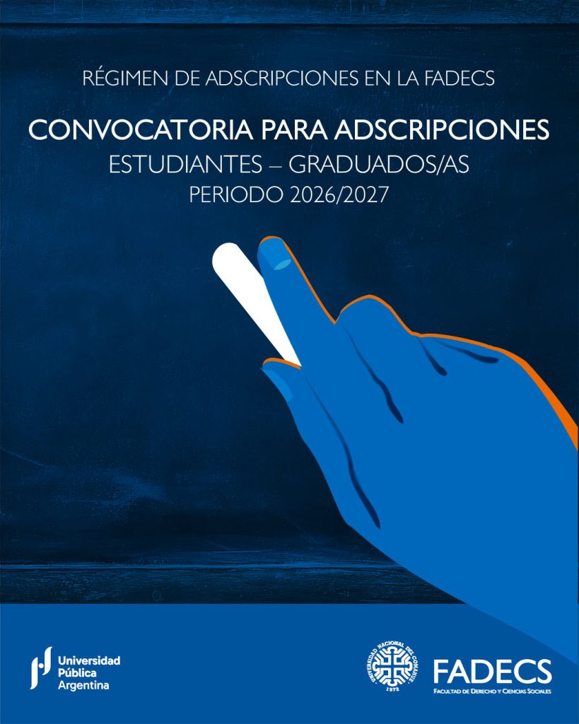 Convocatoria para adscripciones