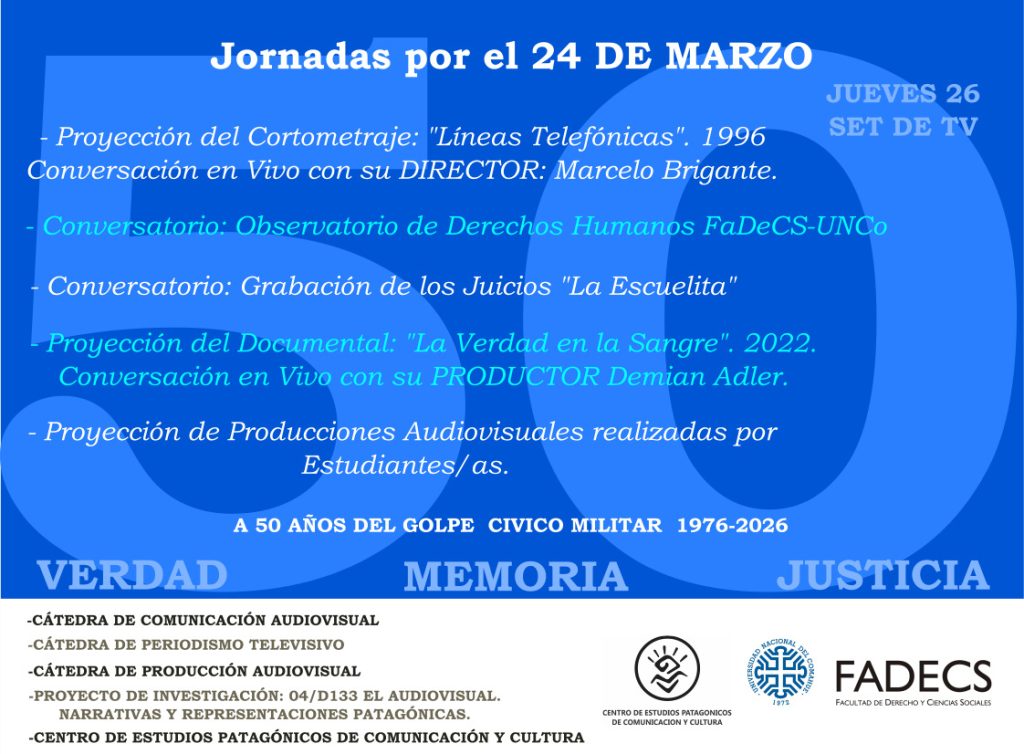 JORNADAS POR EL 24 DE MARZO