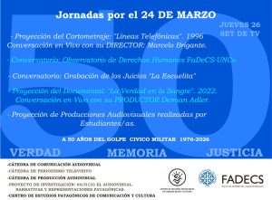 JORNADAS POR EL 24 DE MARZO