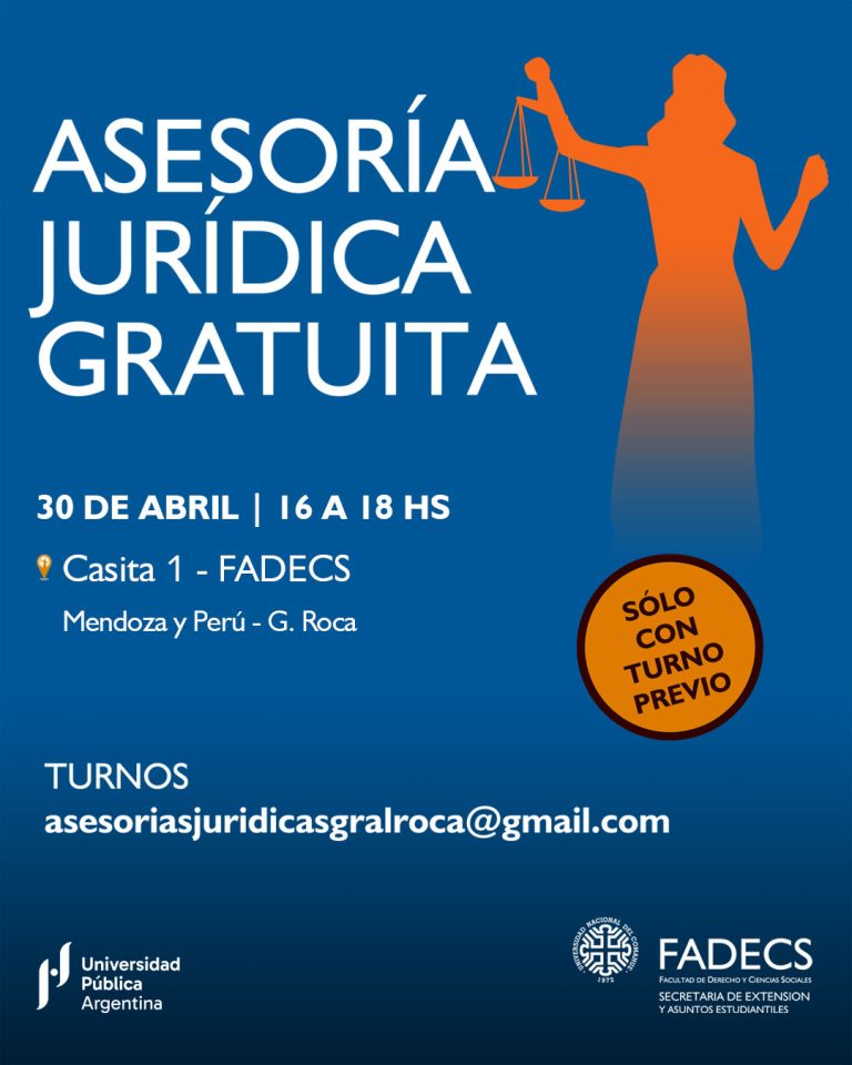 VUELVEN LAS ASESORÍAS JURÍDICAS GRATUITAS DE LA FADECS