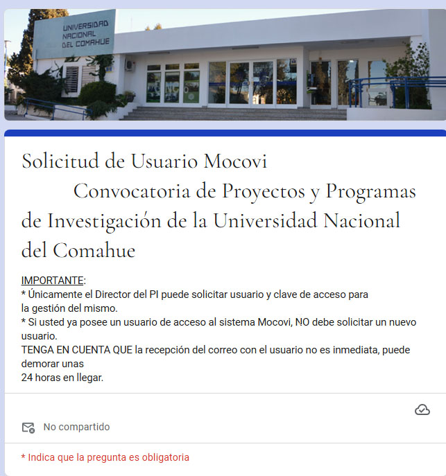SOLICITUD DE USUARIO DE ACCESO AL SISTEMA MOCOVI PARA PI 2027