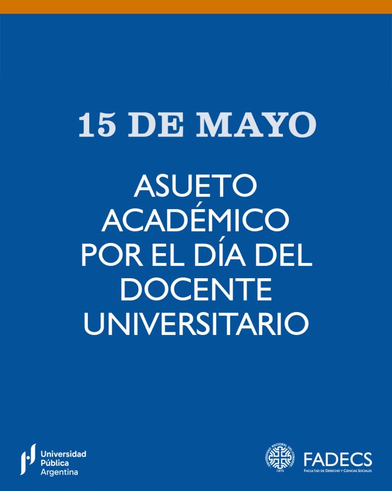 ASUETO ACADÉMICO POR EL DÍA DEL DOCENTE UNIVERSITARIO